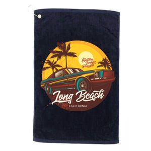 California Vibe Long Beach California Platinum Collection Golf Towel