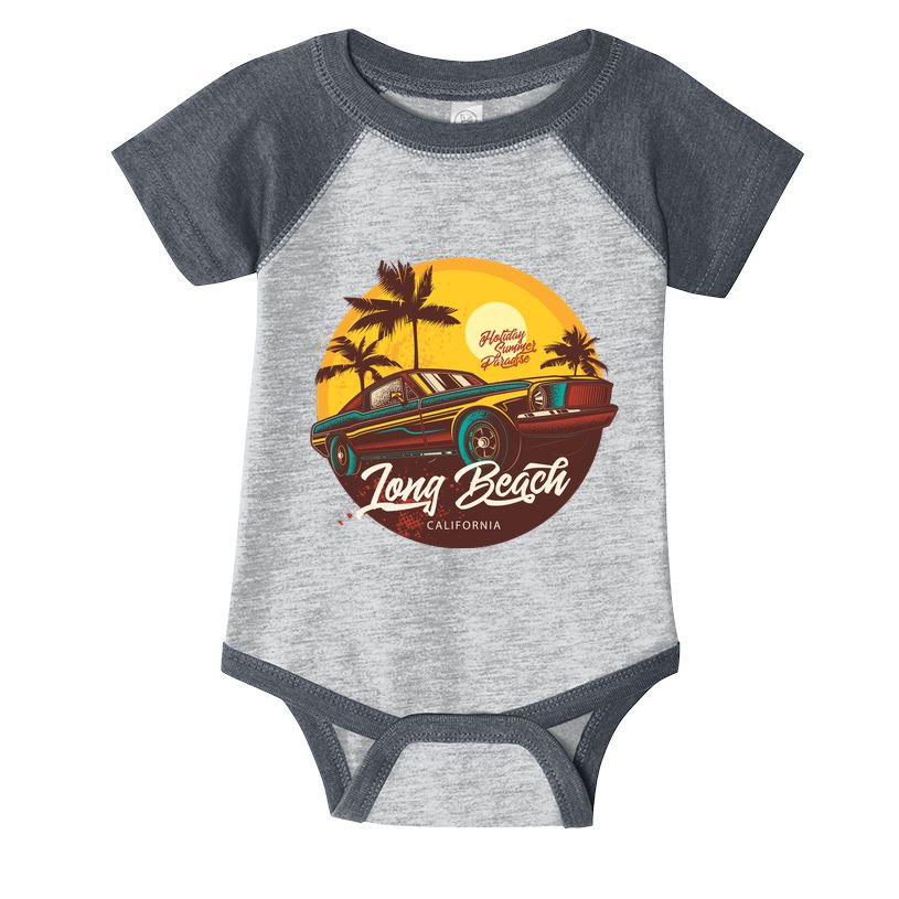 California Vibe Long Beach California Infant Baby Jersey Bodysuit