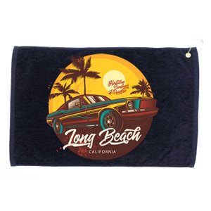 California Vibe Long Beach California Grommeted Golf Towel