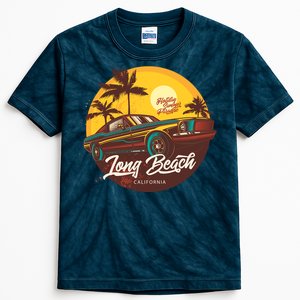 California Vibe Long Beach California Kids Tie-Dye T-Shirt