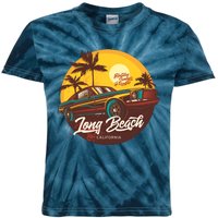 California Vibe Long Beach California Kids Tie-Dye T-Shirt