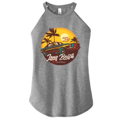 California Vibe Long Beach California Women’s Perfect Tri Rocker Tank