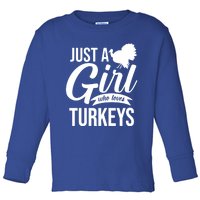 Cool Vintage Love Turkey Hunting Gift Turkey Hunter Gift Toddler Long Sleeve Shirt