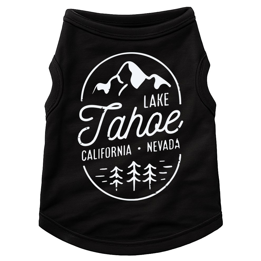 Cool Vintage Lake Tahoe California Nevada Souvenir Doggie Tank