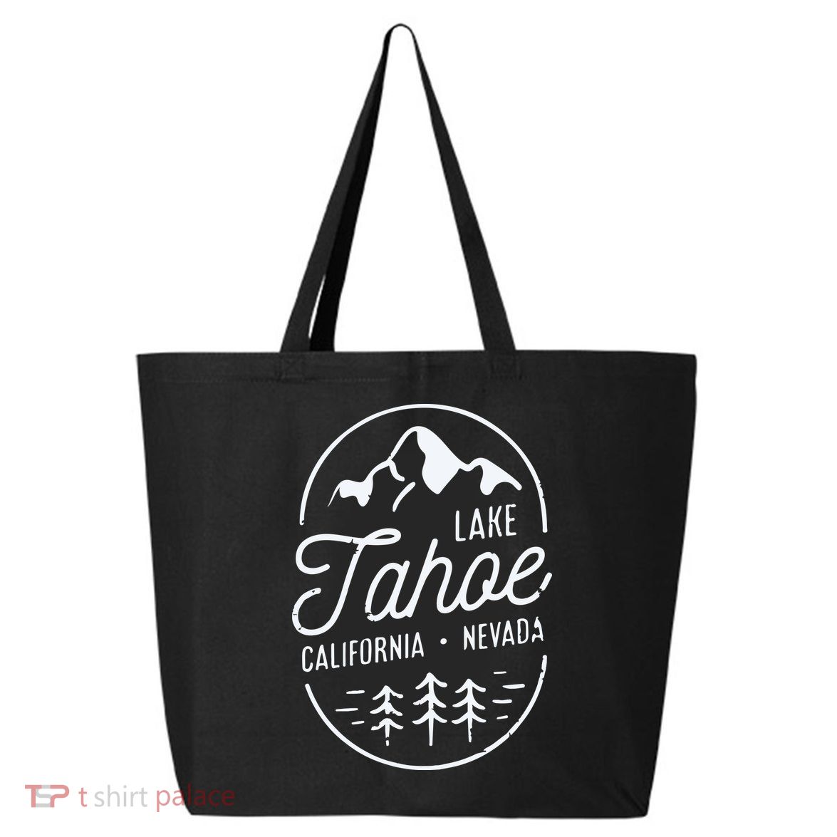 Cool Vintage Lake Tahoe California Nevada Souvenir 25L Jumbo Tote