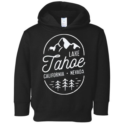 Cool Vintage Lake Tahoe California Nevada Souvenir Toddler Hoodie