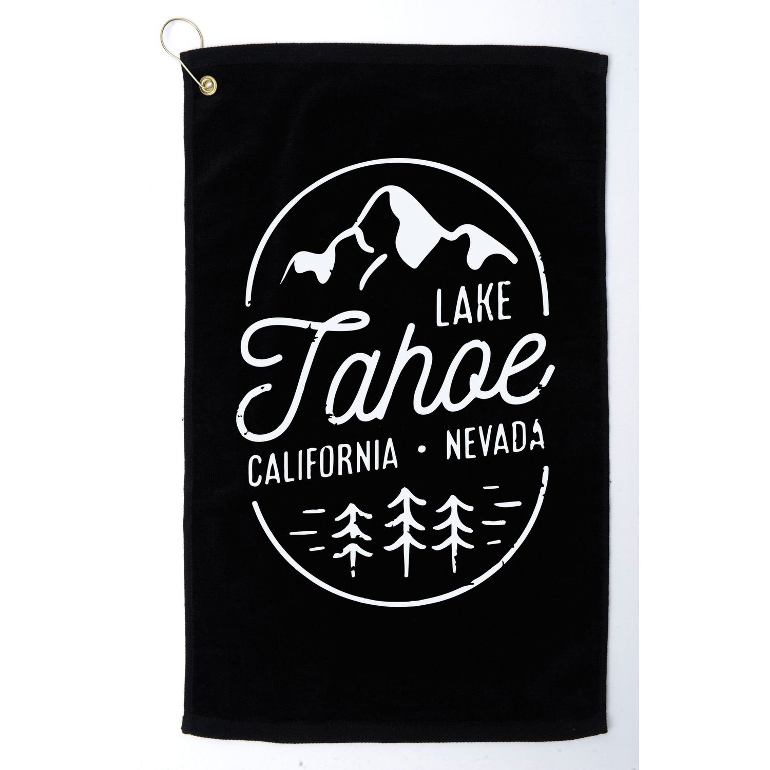 Cool Vintage Lake Tahoe California Nevada Souvenir Golf Towel