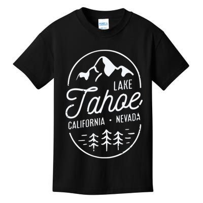 Cool Vintage Lake Tahoe California Nevada Souvenir Kids T-Shirt