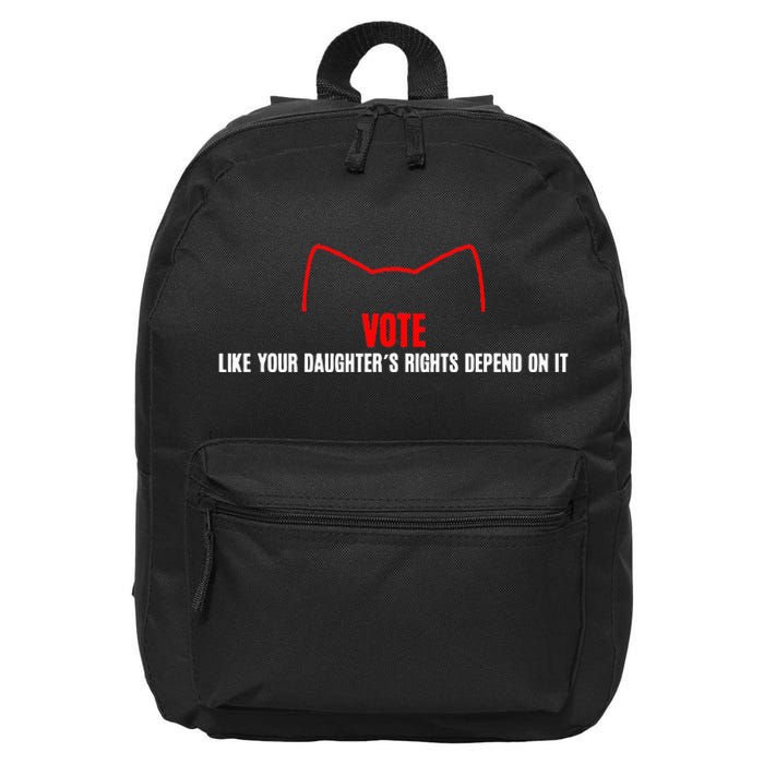 Cats Vote Like Your DaughterS Rights Depend On It Cat Lover 16 in Basic Backpack