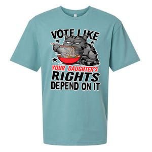 Cats Vote Like Your Daughters Rights Depend On It Sueded Cloud Jersey T-Shirt