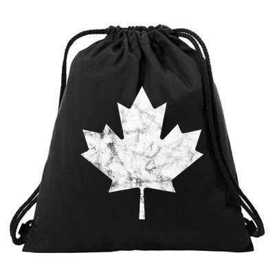 Canada Vintage Leaf Drawstring Bag