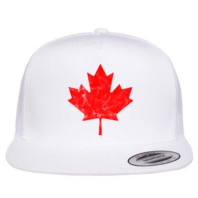 Canada Vintage Leaf Flat Bill Trucker Hat