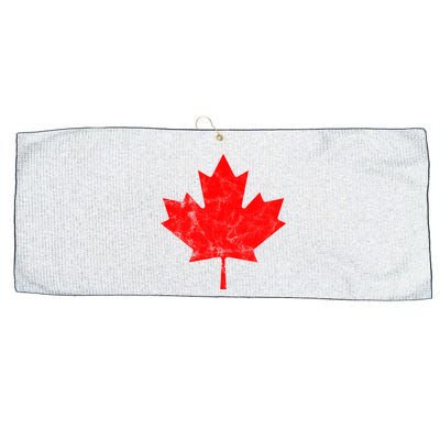 Canada Vintage Leaf Large Microfiber Waffle Golf Towel