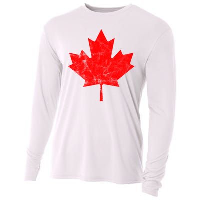 Canada Vintage Leaf Cooling Performance Long Sleeve Crew