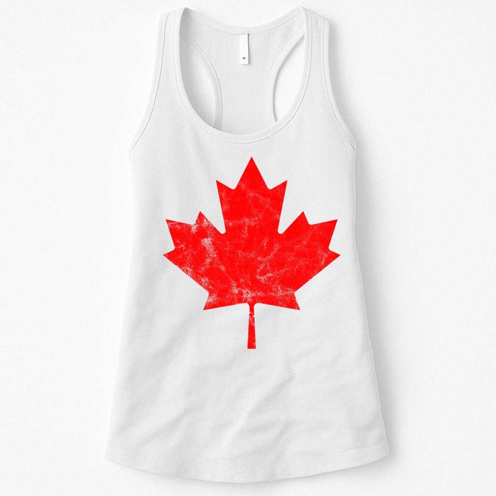 Canada Vintage Leaf Womens Tank Top