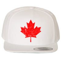 Canada Vintage Leaf Wool Snapback Cap