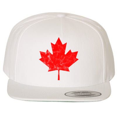 Canada Vintage Leaf Wool Snapback Cap