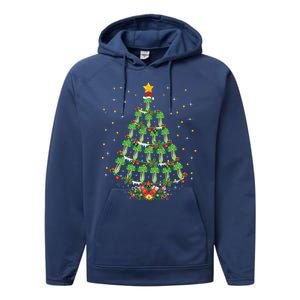 Celery Vegetable Lover Xmas Santa Hat Celery Christmas Tree Gift Performance Fleece Hoodie