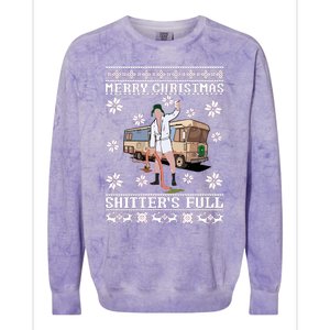 Christmas Vacation Merry Christmas Shitters Full Christmas Ugly Colorblast Crewneck Sweatshirt