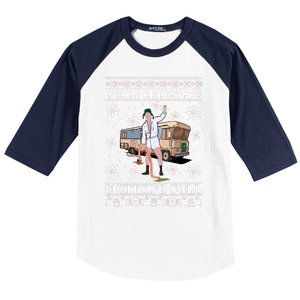 Christmas Vacation Merry Christmas Shitters Full Christmas Ugly Baseball Sleeve Shirt