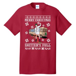 Christmas Vacation Merry Christmas Shitters Full Christmas Ugly Tall T-Shirt