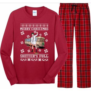 Christmas Vacation Merry Christmas Shitters Full Christmas Ugly Long Sleeve Pajama Set