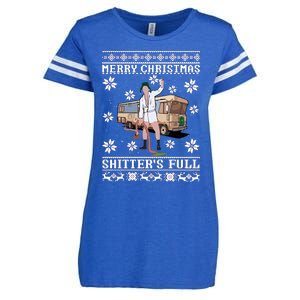 Christmas Vacation Merry Christmas Shitters Full Christmas Ugly Enza Ladies Jersey Football T-Shirt