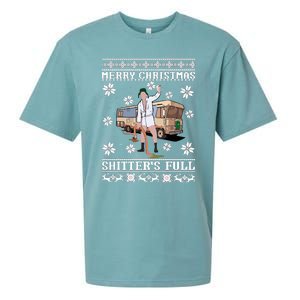 Christmas Vacation Merry Christmas Shitters Full Christmas Ugly Sueded Cloud Jersey T-Shirt