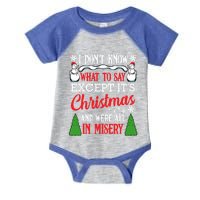 Christmas Vacation Misery Funny Xmas Santa Family Quotes Gift Infant Baby Jersey Bodysuit