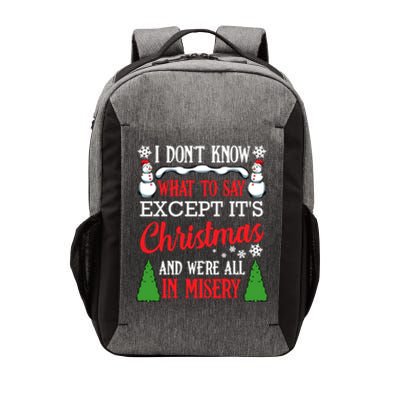 Christmas Vacation Misery Funny Xmas Santa Family Quotes Gift Vector Backpack