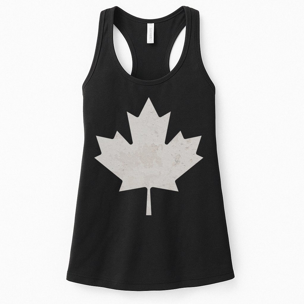 Canadian Vintage Maple Leaf Canada National Pride Flag Symbol Womens Tank Top