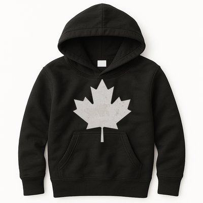 Canadian Vintage Maple Leaf Canada National Pride Flag Symbol Kids Hoodie
