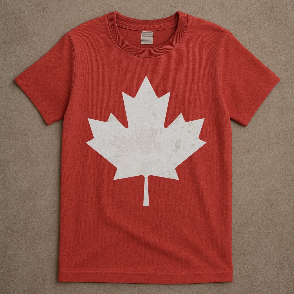 Canadian Vintage Maple Leaf Canada National Pride Flag Symbol T-Shirt
