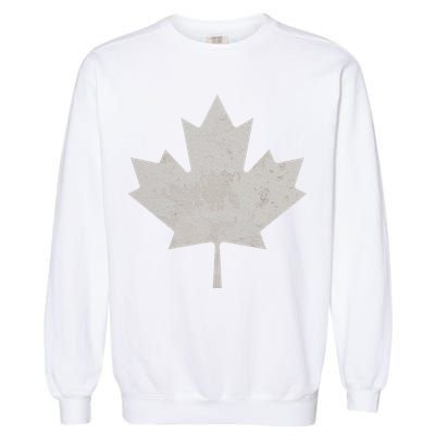 Canadian Vintage Maple Leaf Canada National Pride Flag Symbol Garment-Dyed Sweatshirt