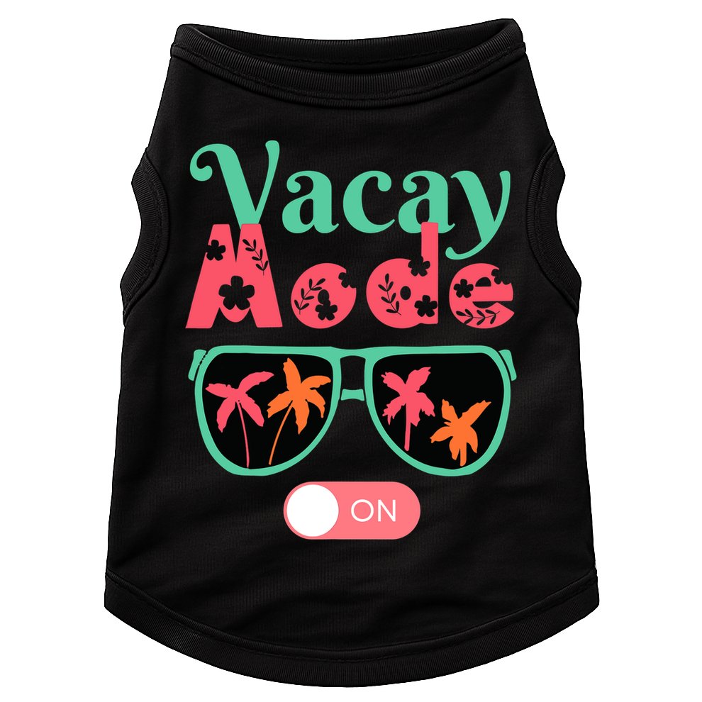 Cute Vacay Mode Summer On Funny Family Vacation Doggie Tank