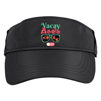 Cute Vacay Mode Summer On Funny Family Vacation Adult Drive Performance Visor