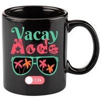 Cute Vacay Mode Summer On Funny Family Vacation 11oz C Handle Ceramic Mug