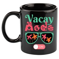 Cute Vacay Mode Summer On Funny Family Vacation 11oz C Handle Ceramic Mug
