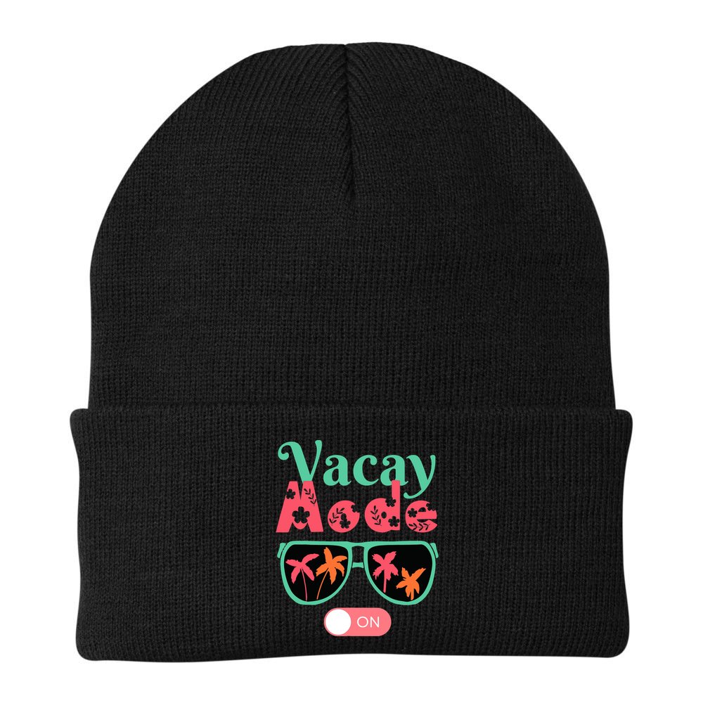 Cute Vacay Mode Summer On Funny Family Vacation Beanie