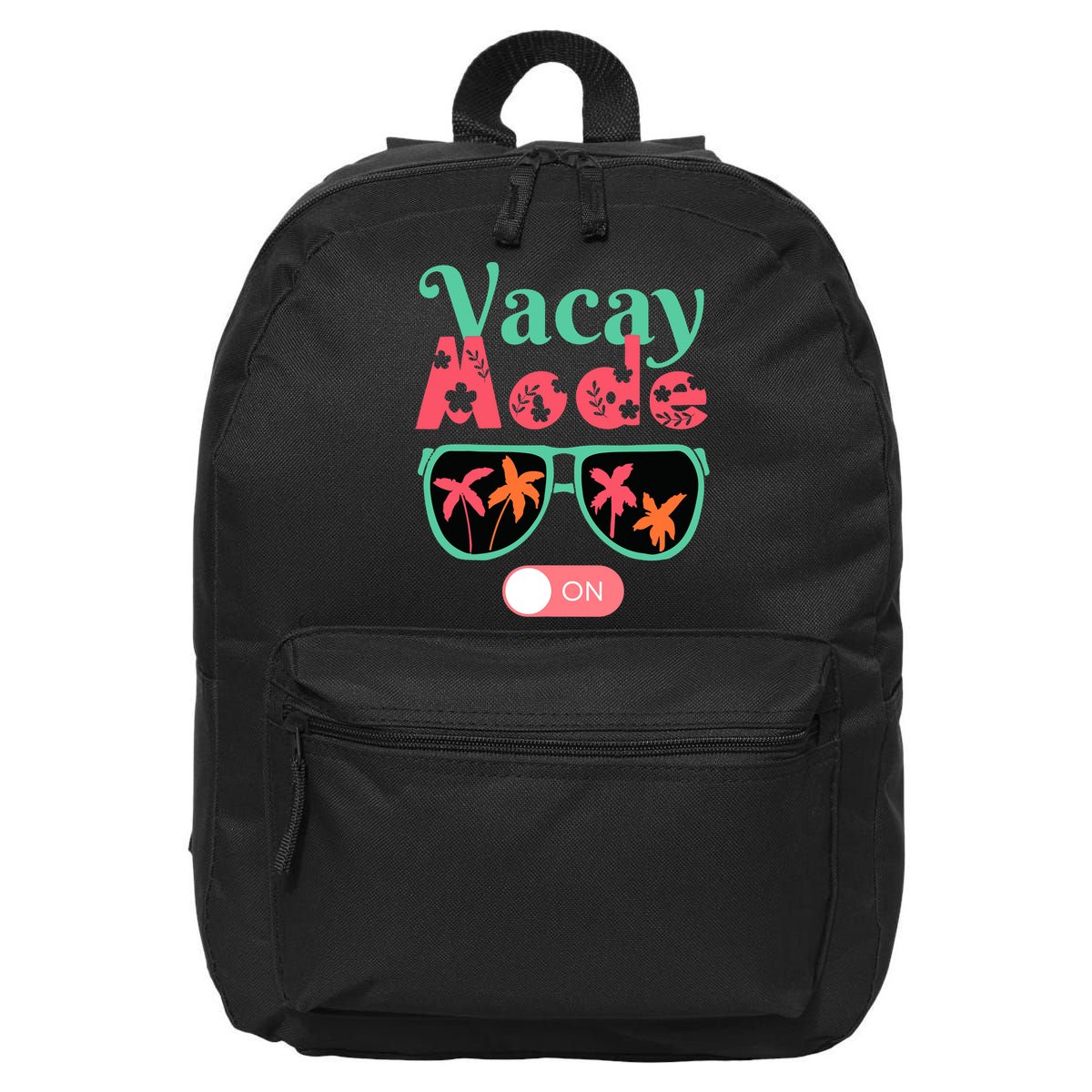 Cute Vacay Mode Summer On Funny Family Vacation 16 in Basic Backpack