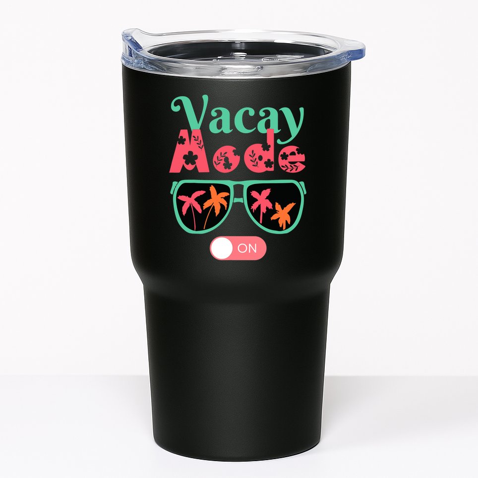 Cute Vacay Mode Summer On Funny Family Vacation Tumbler
