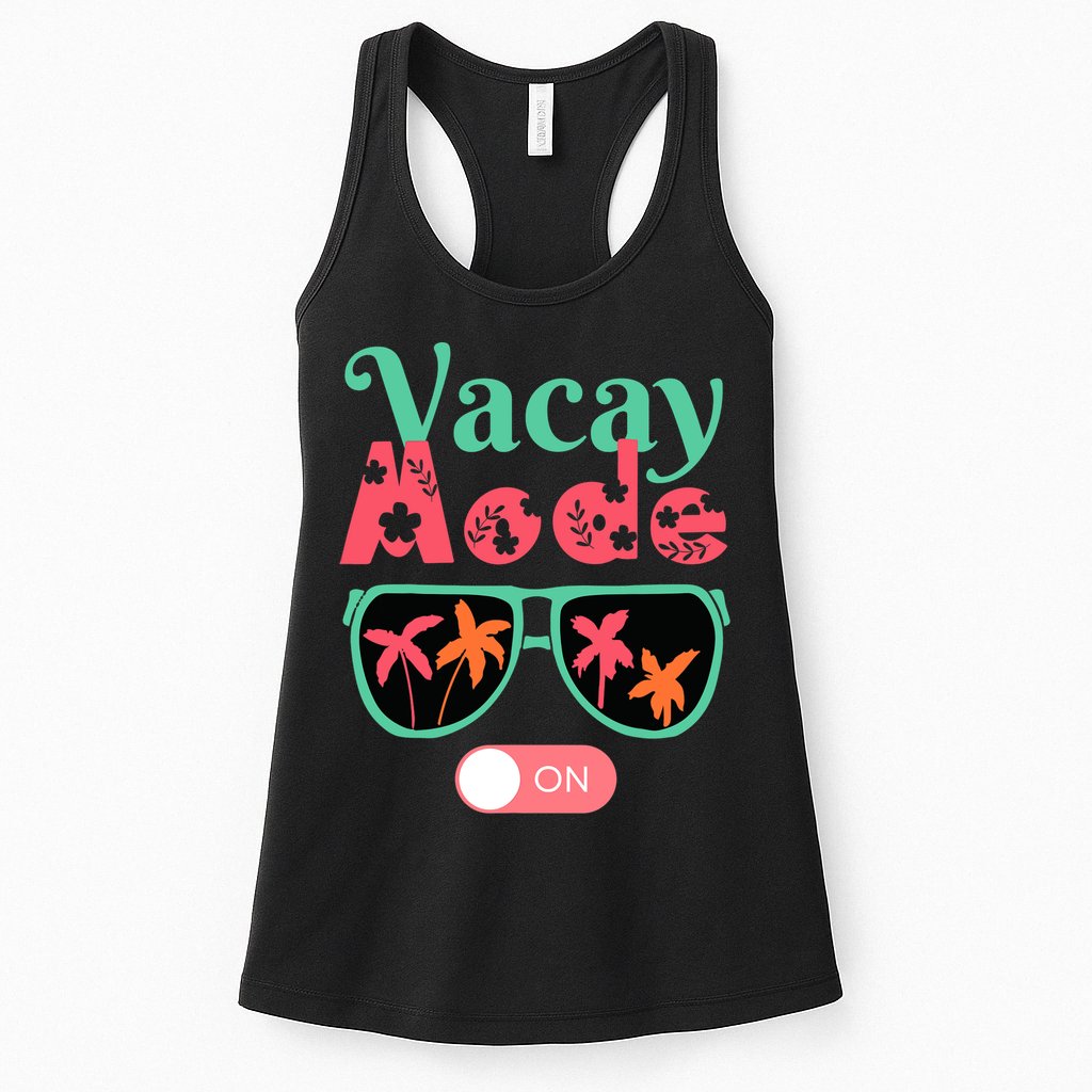 Cute Vacay Mode Summer On Funny Family Vacation Womens Tank Top