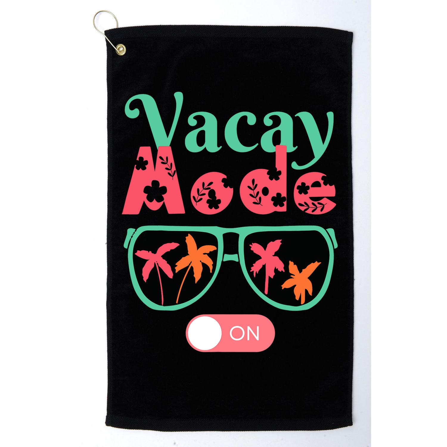 Cute Vacay Mode Summer On Funny Family Vacation Golf Towel