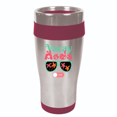 Cute Vacay Mode Summer On Funny Family Vacation 16oz Travel Tumbler