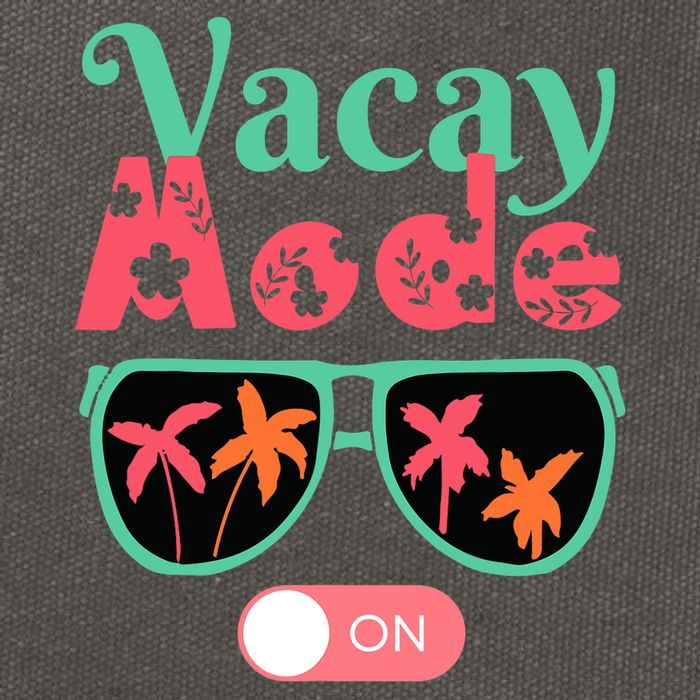Cute Vacay Mode Summer On Funny Family Vacation Cotton Canvas Backpack