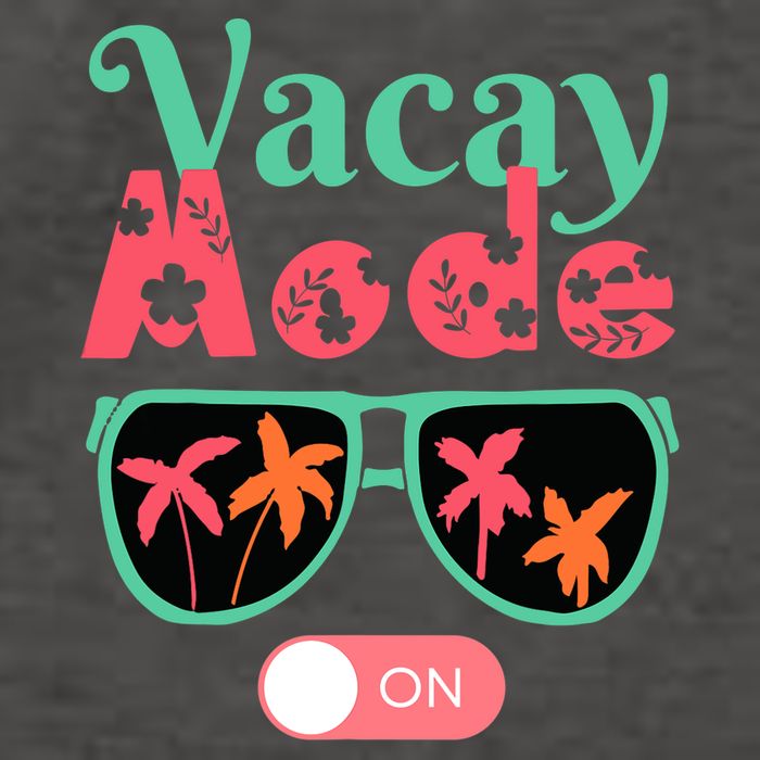 Cute Vacay Mode Summer On Funny Family Vacation Vector Backpack