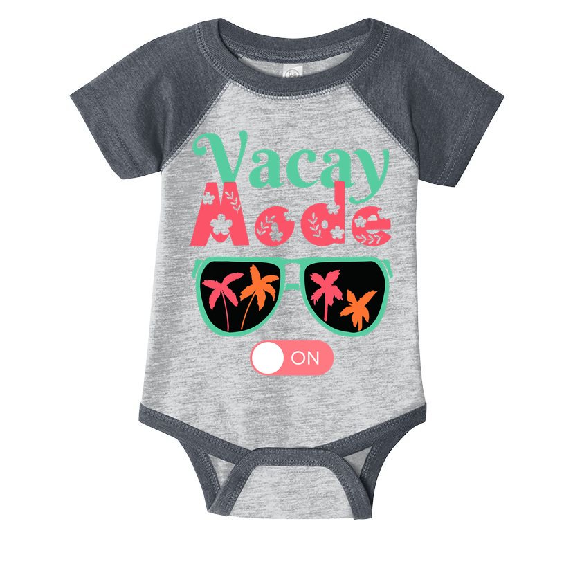 Cute Vacay Mode Summer On Funny Family Vacation Infant Baby Jersey Bodysuit