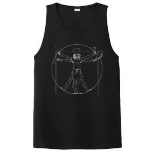 Chef Vitruvian Man Da Vinci Funny Cooking PosiCharge Competitor Tank