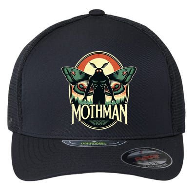 Cryptid Vintage Mothman Folklore Flexfit Unipanel Trucker Cap