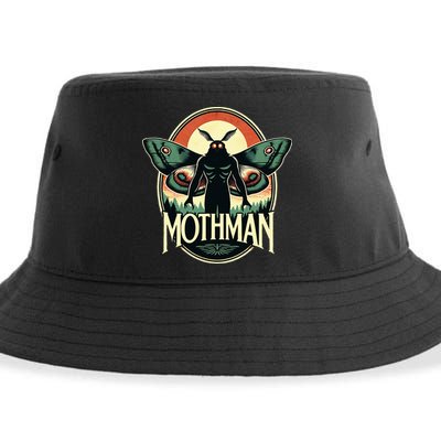 Cryptid Vintage Mothman Folklore Sustainable Bucket Hat